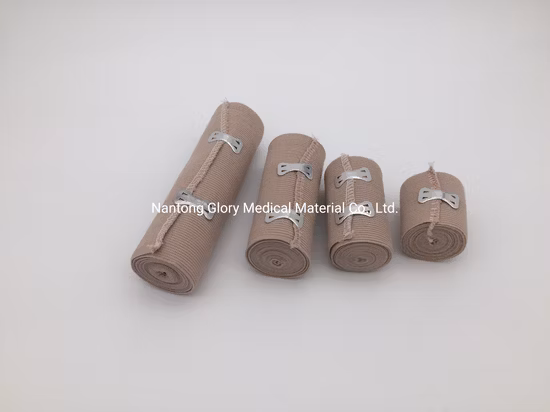 Fourniture de produits hospitaliers Bandage élastique en caoutchouc de couleur de peau médicale