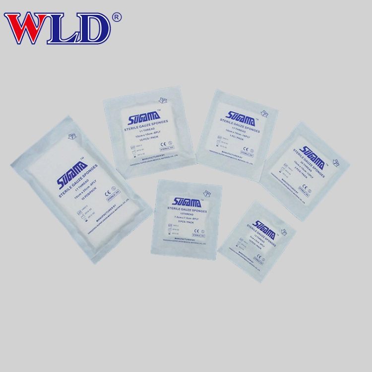 Cotton Sterile Gauze Sponges for Medical Use